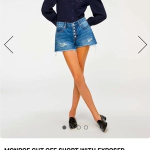 7 for all mankind denim shorts